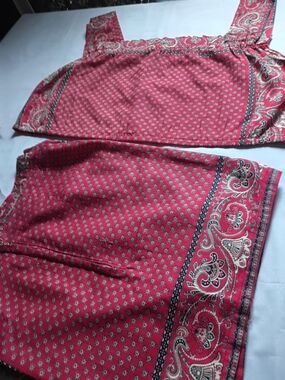 Women’s Red Printed Jumpsuit